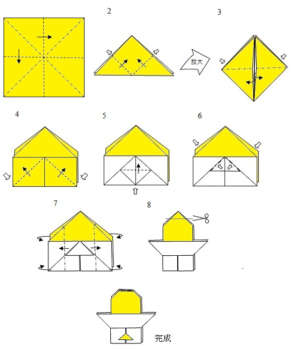幼儿最简单的手工折纸,10种儿童简单的做手工折纸的图解教程