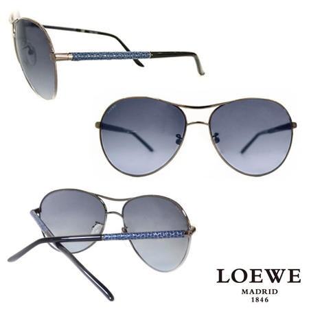 LOEWE
經典皮革蛇紋太陽眼鏡