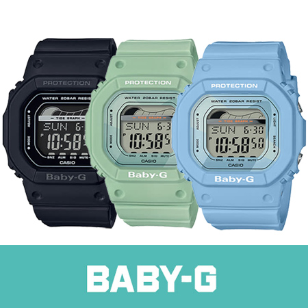 CASIO  Baby-G 
夏季衝浪運動腕錶