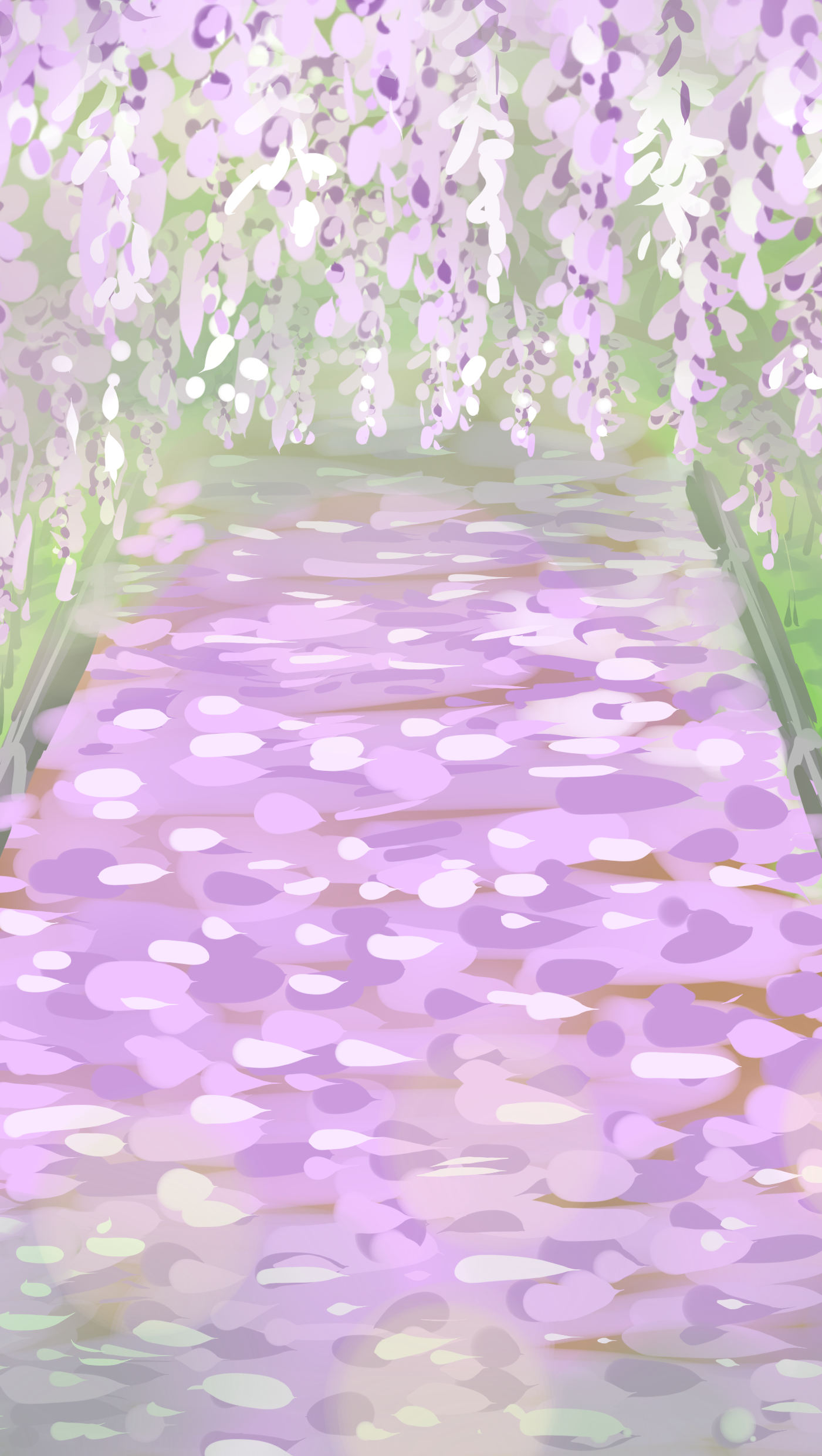 1月桌布 當到了紫藤花的季節 Justarabbit的創作 巴哈姆特