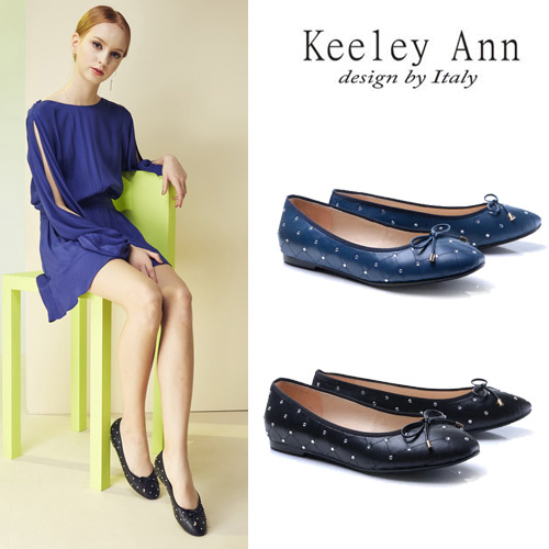 Keeley Ann
真皮水鑽平底娃娃鞋