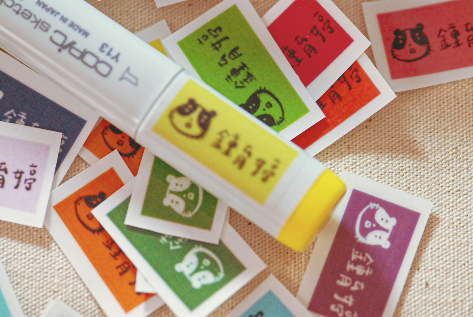 カスタマイズされたネームステッカー/カラー透明ネームステッカーpart3-pattern - ステッカー・シール - プラスチック 多色
