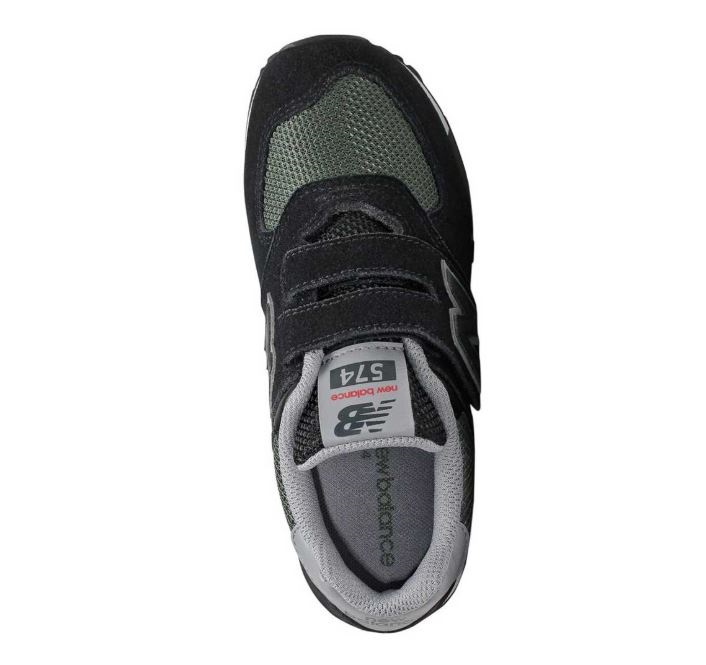 New Balance 4-7歲童鞋黑綠色運動鞋 -NO.YV574FNA