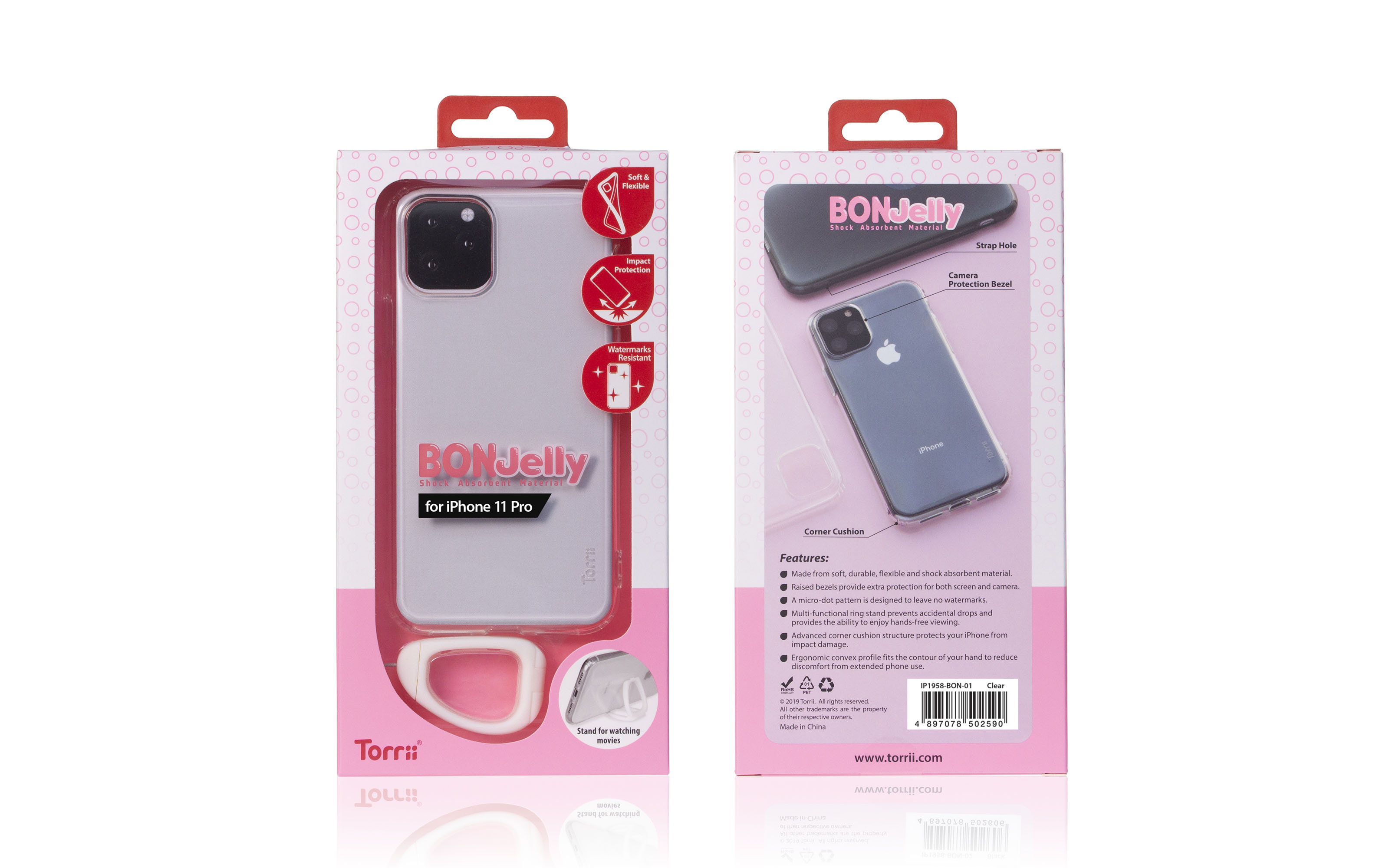Torrii BONJelly iPhone 11 Proカバーケース(透明色) - スマホケース・カバー - その他の素材