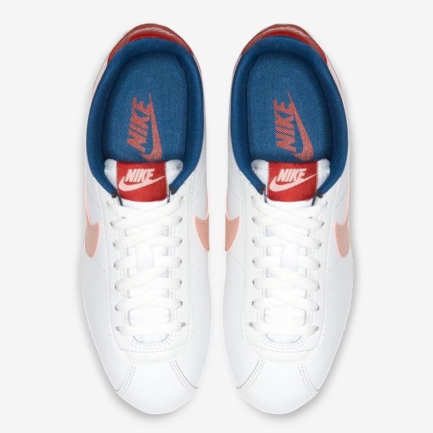 NIKE系列-CLASSIC CORTEZ LEATHER 女款白粉LOGO休閒阿甘鞋-NO.807471114