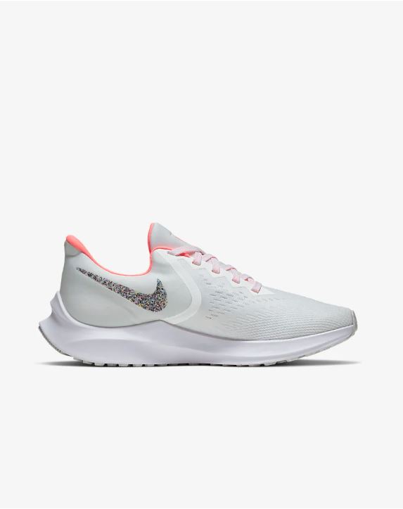 NIKE系列-Nike Air Zoom Winflo 6 女款白橘運動慢跑鞋-NO.AQ8228102