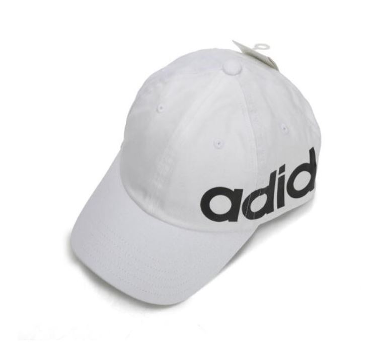 Adidas LINEAR BOLD BASEBALL HAT 白色經典帽-NO.ED0319