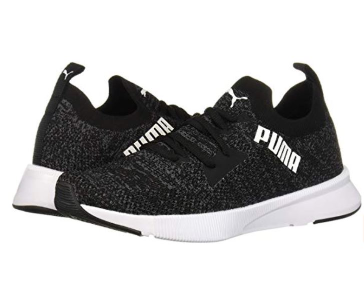 PUMA FLYER RUNNER ENGINEER KNIT 女款黑白色編織運動慢跑鞋-NO.19279101