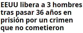 Suerte de no ser negro y pobre en los EEUU