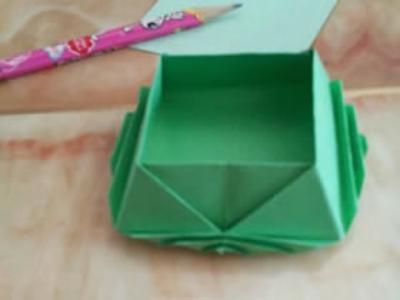 怎么简单折纸可爱收纳盒的折法图解