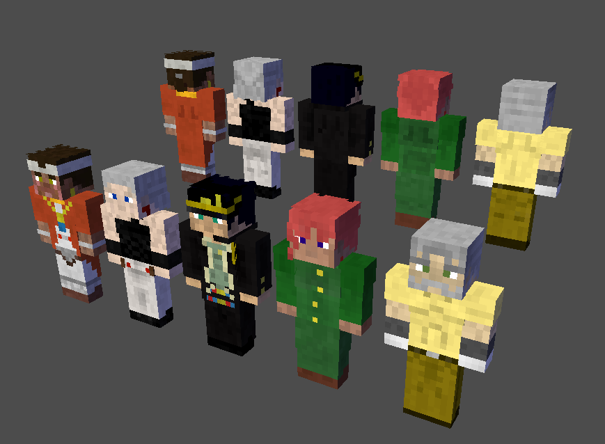 jojo的奇妙冒险《星尘斗士》主角团皮肤合集[共5个] - 皮肤分享