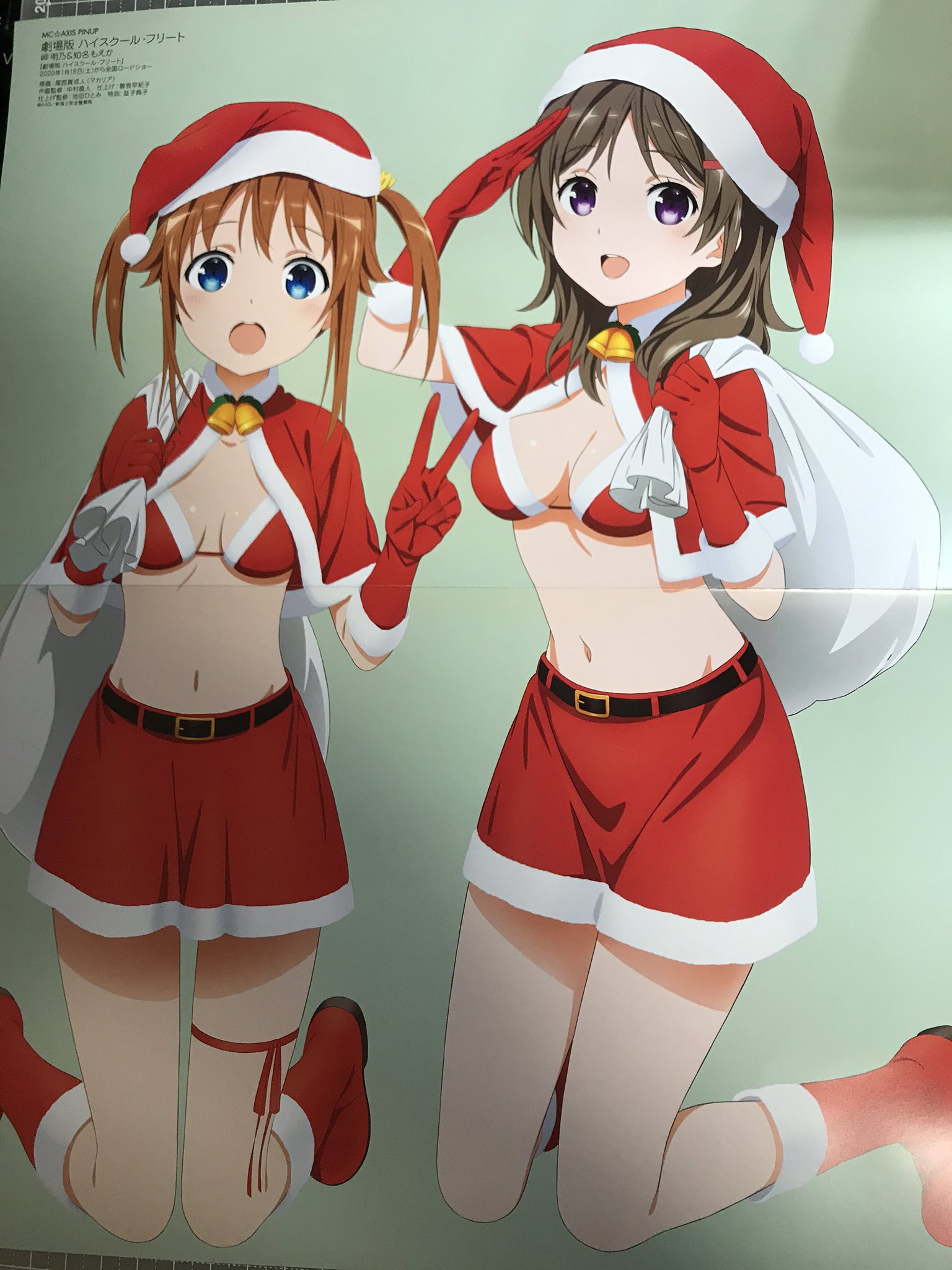 版權圖繪 岬名乃和知名萌香的聖誕裝 高校艦隊high School Fleet 原名 Haifuri 哈啦板 巴哈姆特