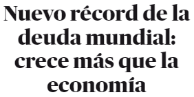 La deuda es una bomba de tiempo La deuda es una bomba de tiempo