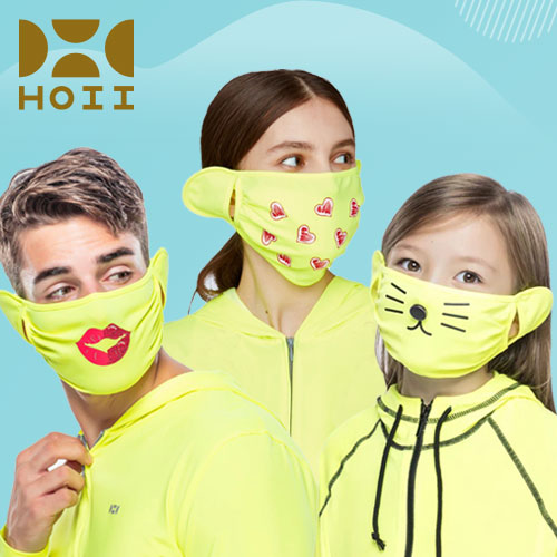 HOII后益官方授權
男/女/童 黃色系列口罩