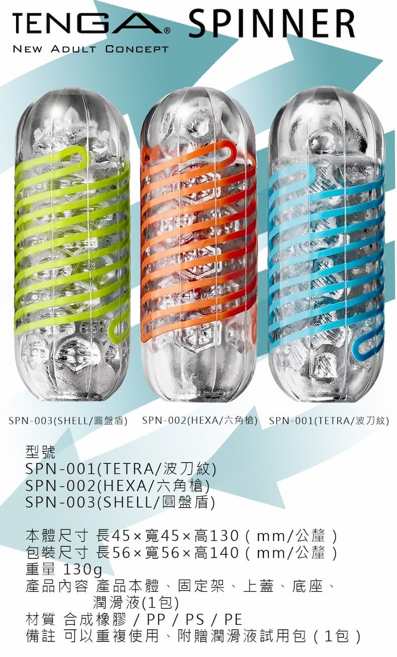TENGA-SPINNER系列 SHELL 圓盤盾03 產品尺寸