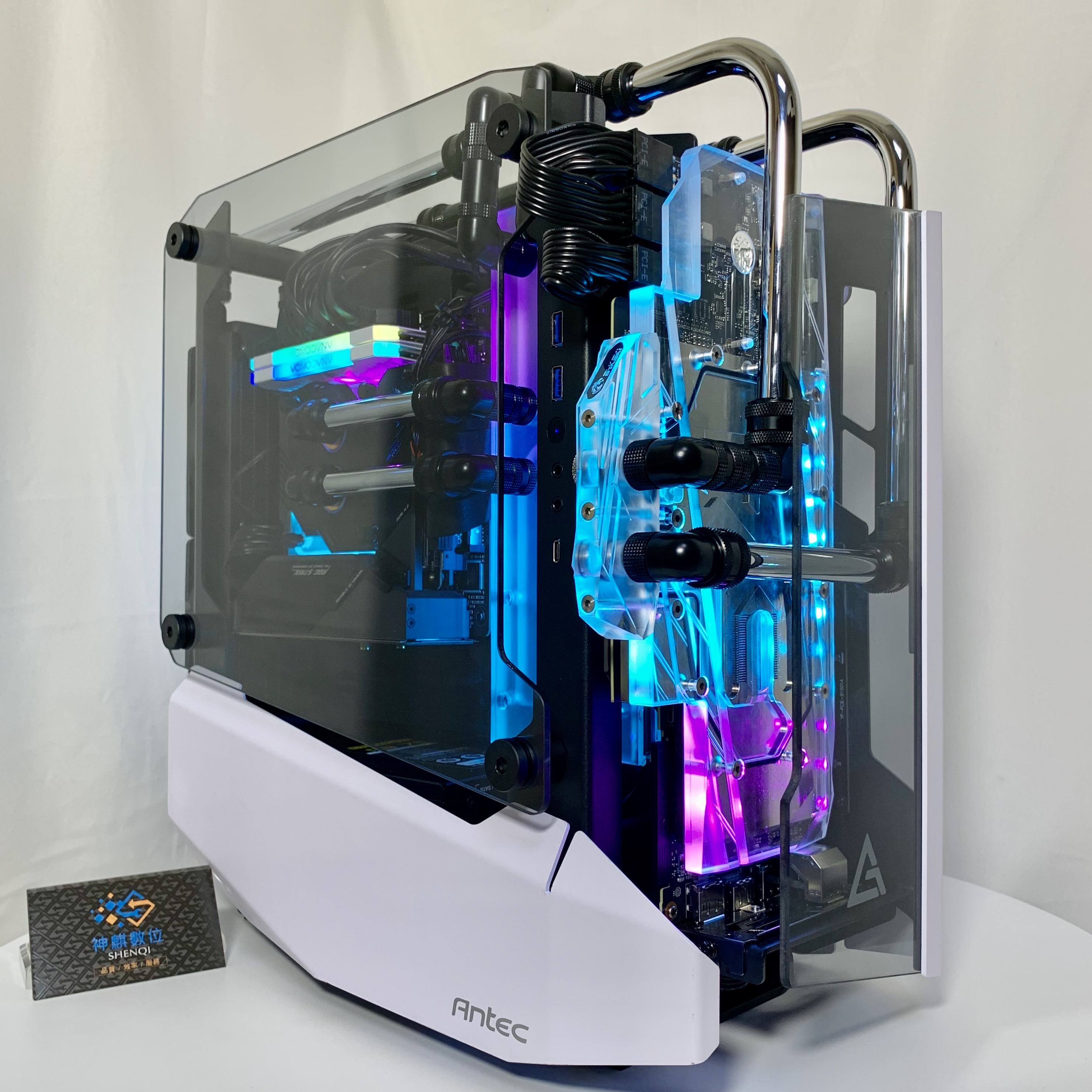 Appreciation 客製化開放式水冷電競電腦桌 限量 Shenqi神麒數位 打造您的客製化電腦