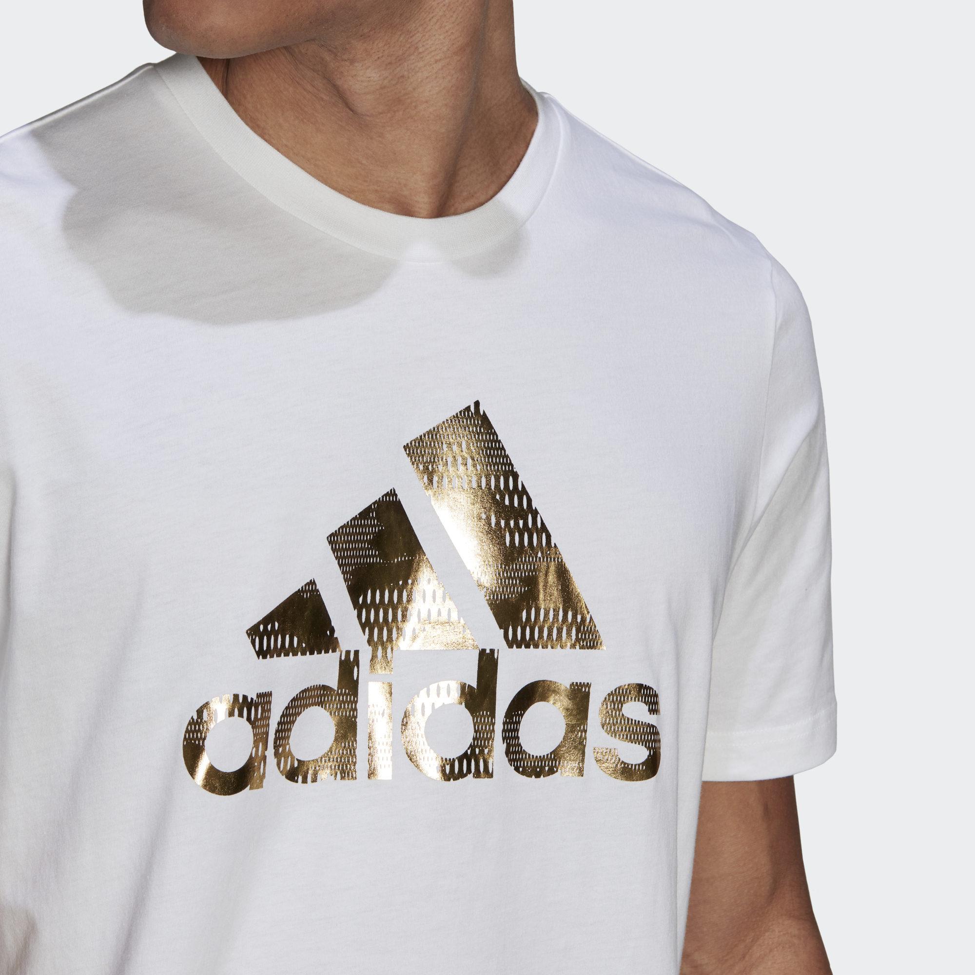 adidas Foil Logo Graphic Tee - White | adidas Australia