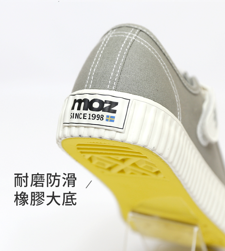 moz Swedish thick-soled moose devil felt canvas biscuit shoes (Cement gray) - Women's Casual Shoes - Cotton & Hemp Gray
