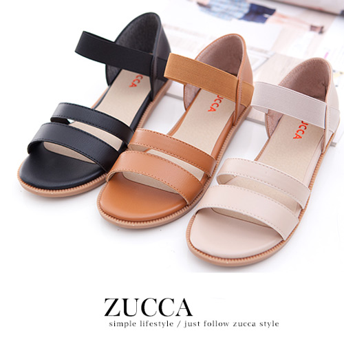 ZUCCA
純色皮革平底涼鞋