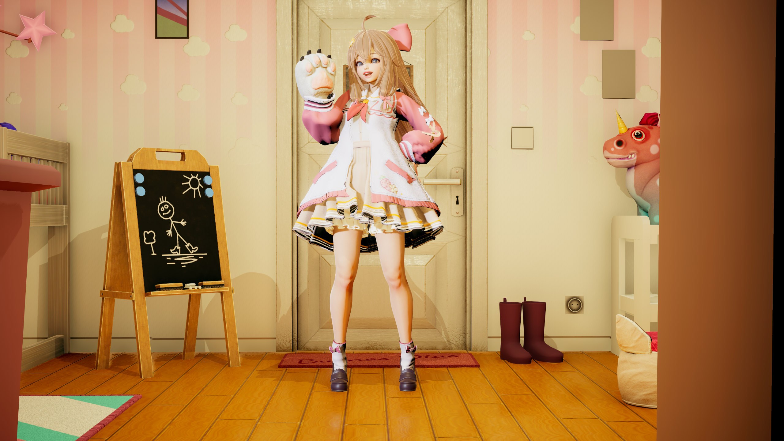 [HS2]妳怎么穿着嘉然的衣服。。妳好骚啊~(含mod套装）
