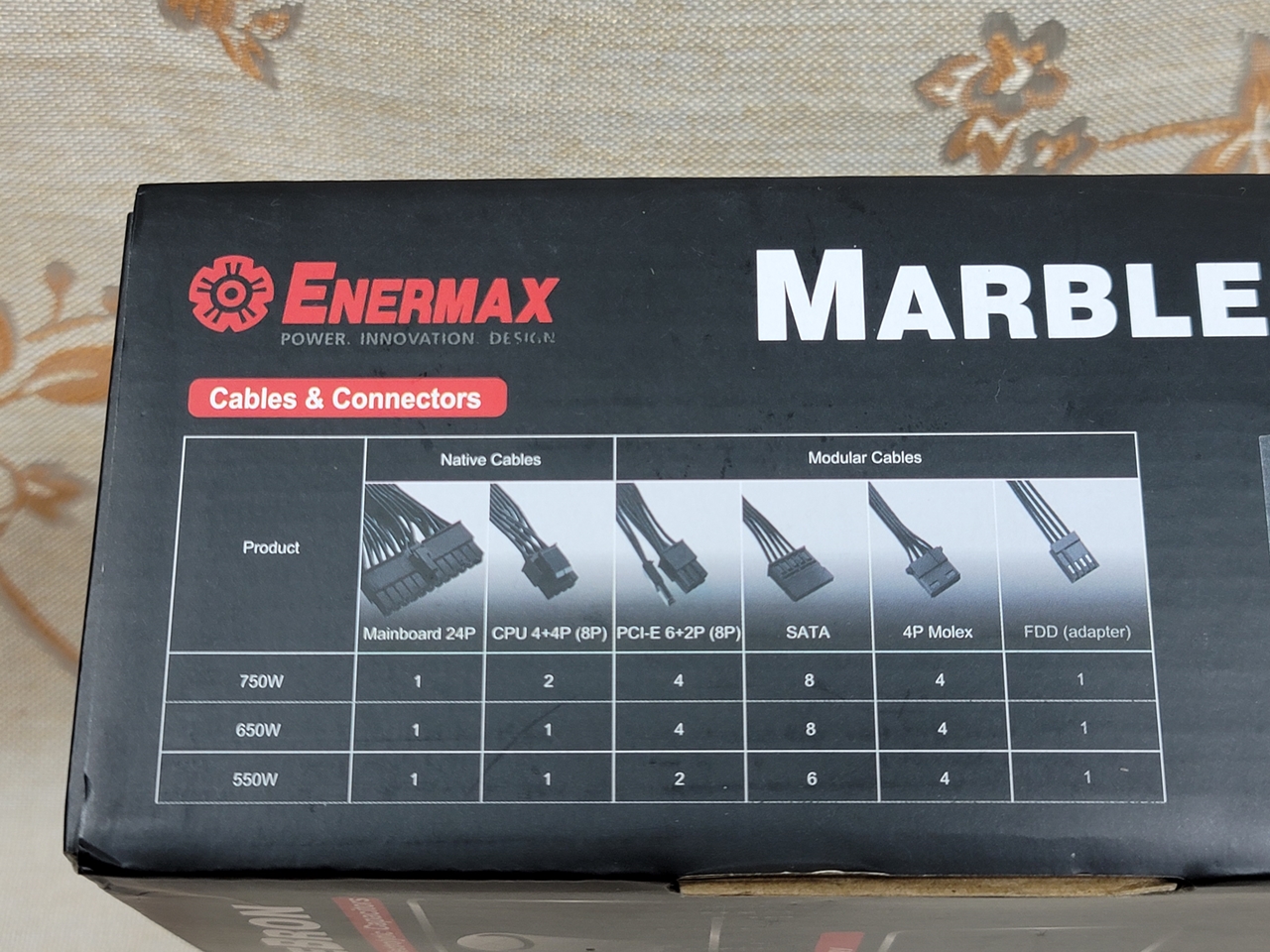 安耐美 MarbleBron 銅競魔 550W 銅牌認證電源供應器簡易開箱1757