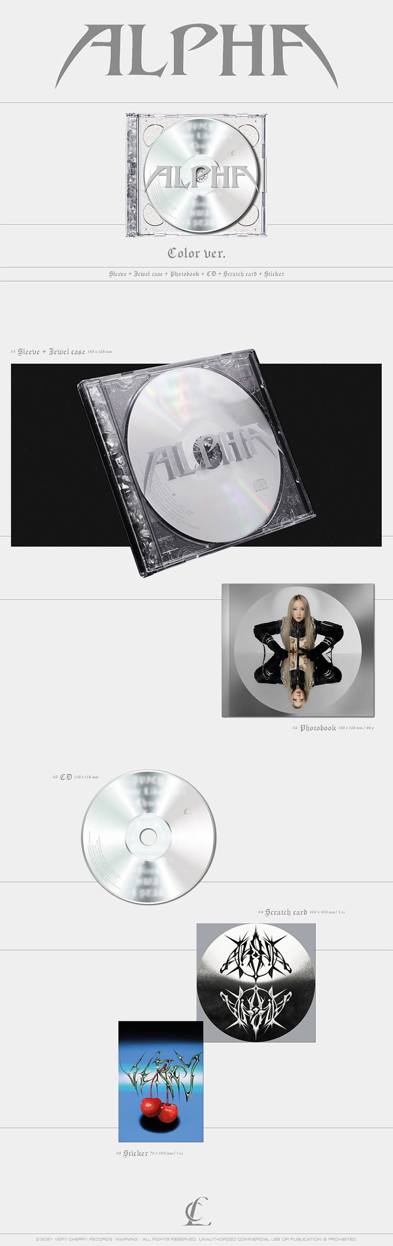 圖 CL 正規一輯ALPHA 10/20發行、曲目表