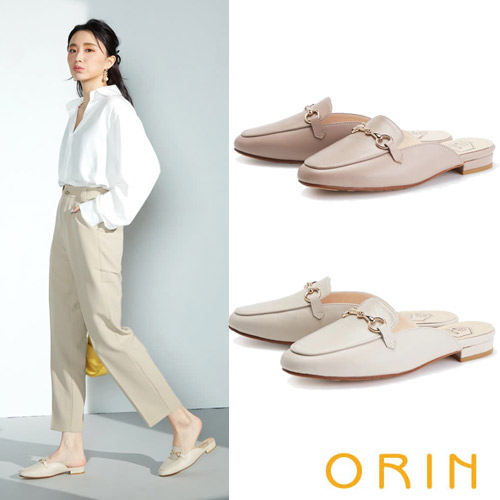 ORIN
馬蹄釦低跟穆勒鞋