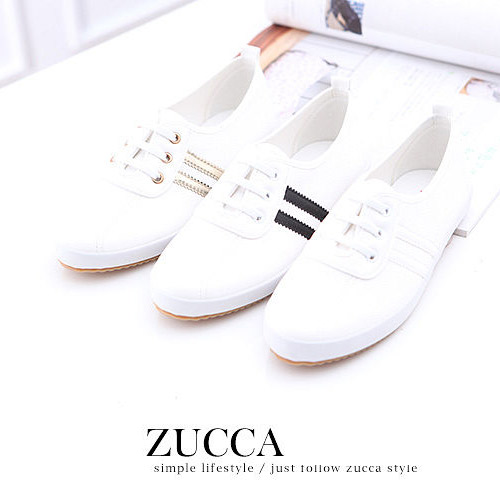 ZUCCA
日系帆布休閒小白鞋