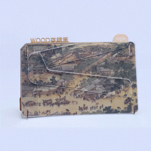 母の日ギフト】WOOD貯金箱 私の貯金箱 有名な絵画、転がり、箱に
