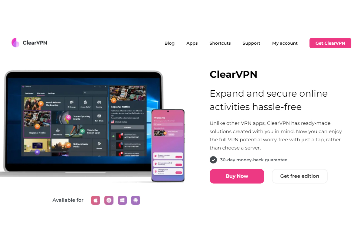 【限時活動】MacPaw 旗下的一款新產品 ClearVPN 免費一年優惠活動，可同時6台裝置使用，一起拯救烏克蘭~