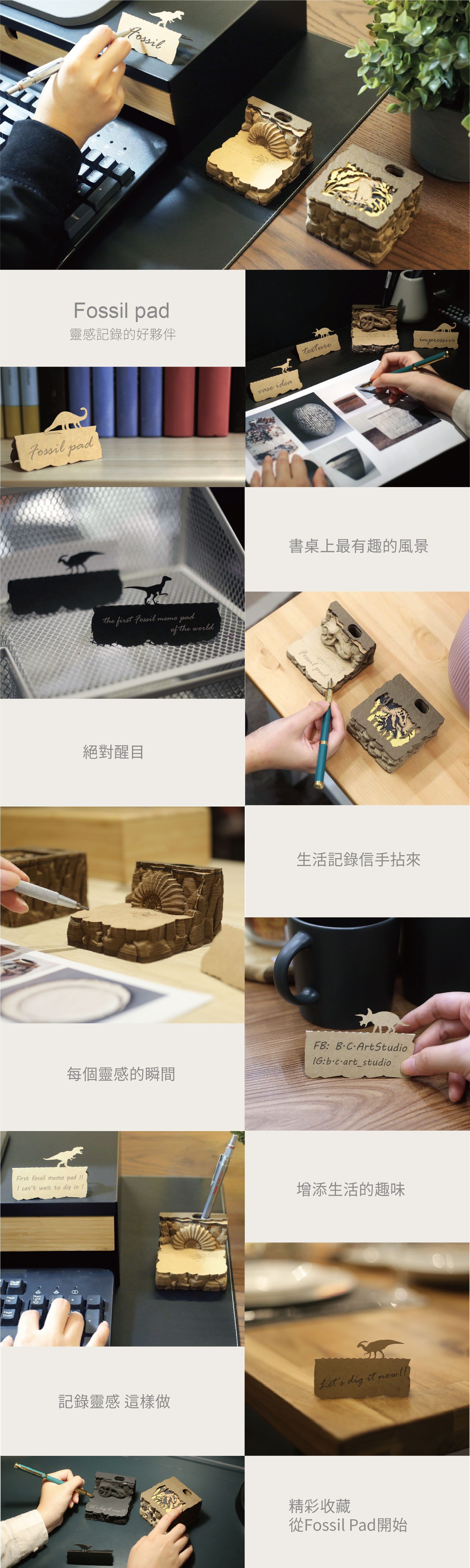 嘖嘖 我撕，故我在《3D 化石便條┃Fossil Pad》來場桌上型考古之旅，挖掘、記錄、收藏 一步到位