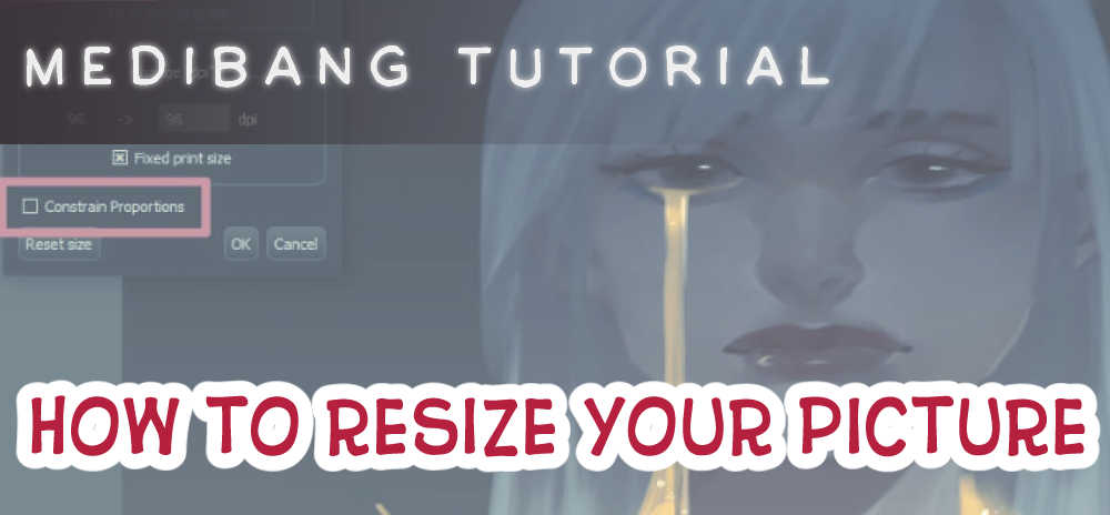How to resize in Medibang