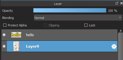 Exclude text layers in Merge all layer in Medibang Paint Pro