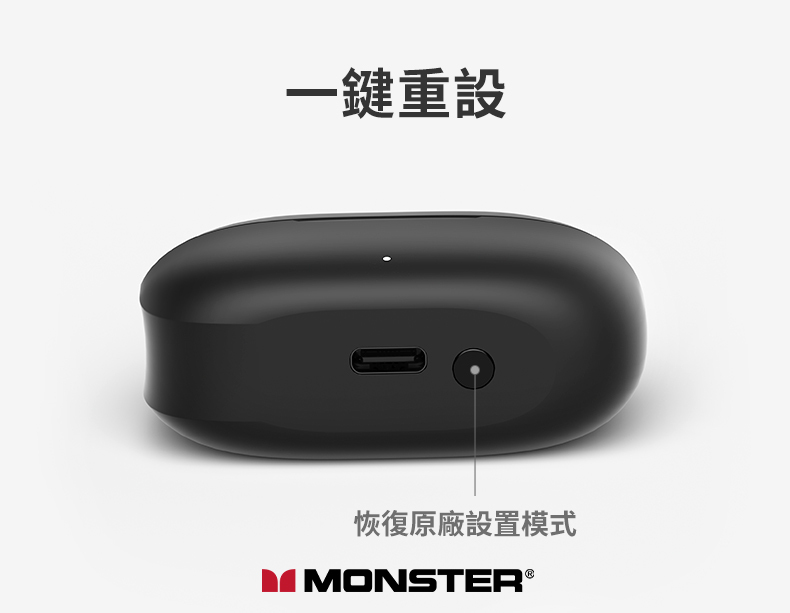 Monster N-Lite Clear Talk トゥルー ワイヤレス イヤホン - ヘッドホン・イヤホン - その他の素材 ブラック
