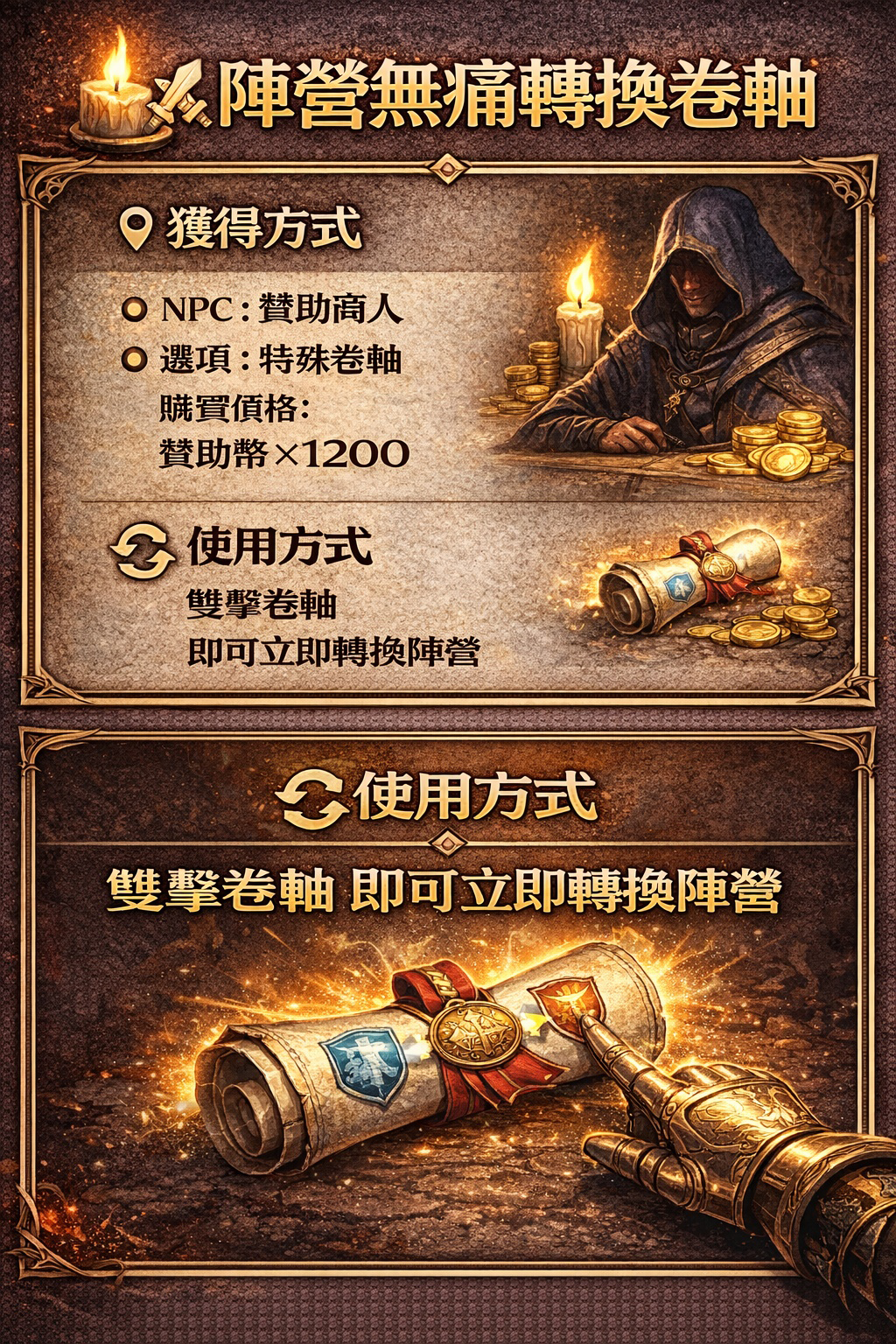 暗界天堂私服論壇 - 陣營無痛轉換卷軸